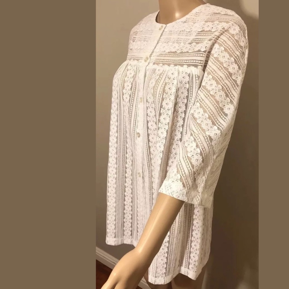 Vintage Lace Americana Prairie Babydoll Dress